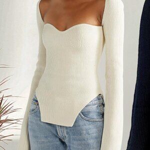 Elegant Cream Women's Sweater